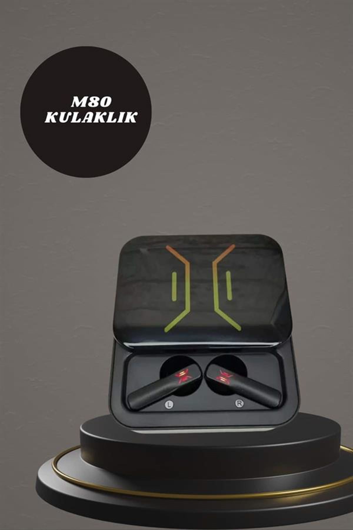 Powerbank Kulaklık ve 7 Kordonlu Akıllı Saat Çoklu Şarj Girişi Bluetooth Bağlantılı