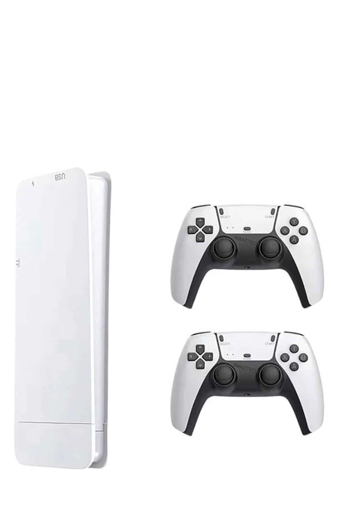 Game Box 3D Çift Oyun Kollu 4K HD Ekran 20000'den Fazla Oyun Seçeneği 2.4G Kablosuz