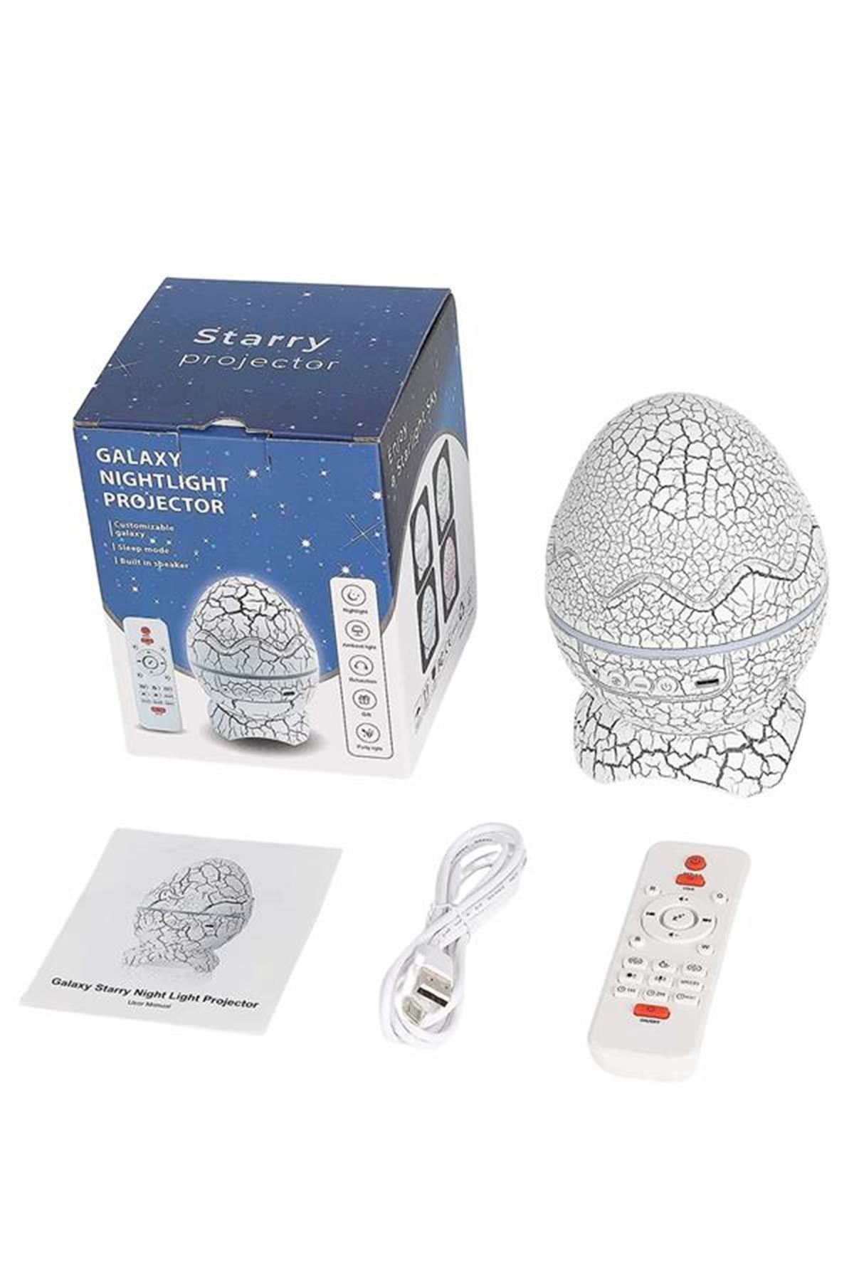 Dinozor Speaker Renk Değiştirme Projeksiyon Modu Bluetooth Hoparlör Gece Lambası