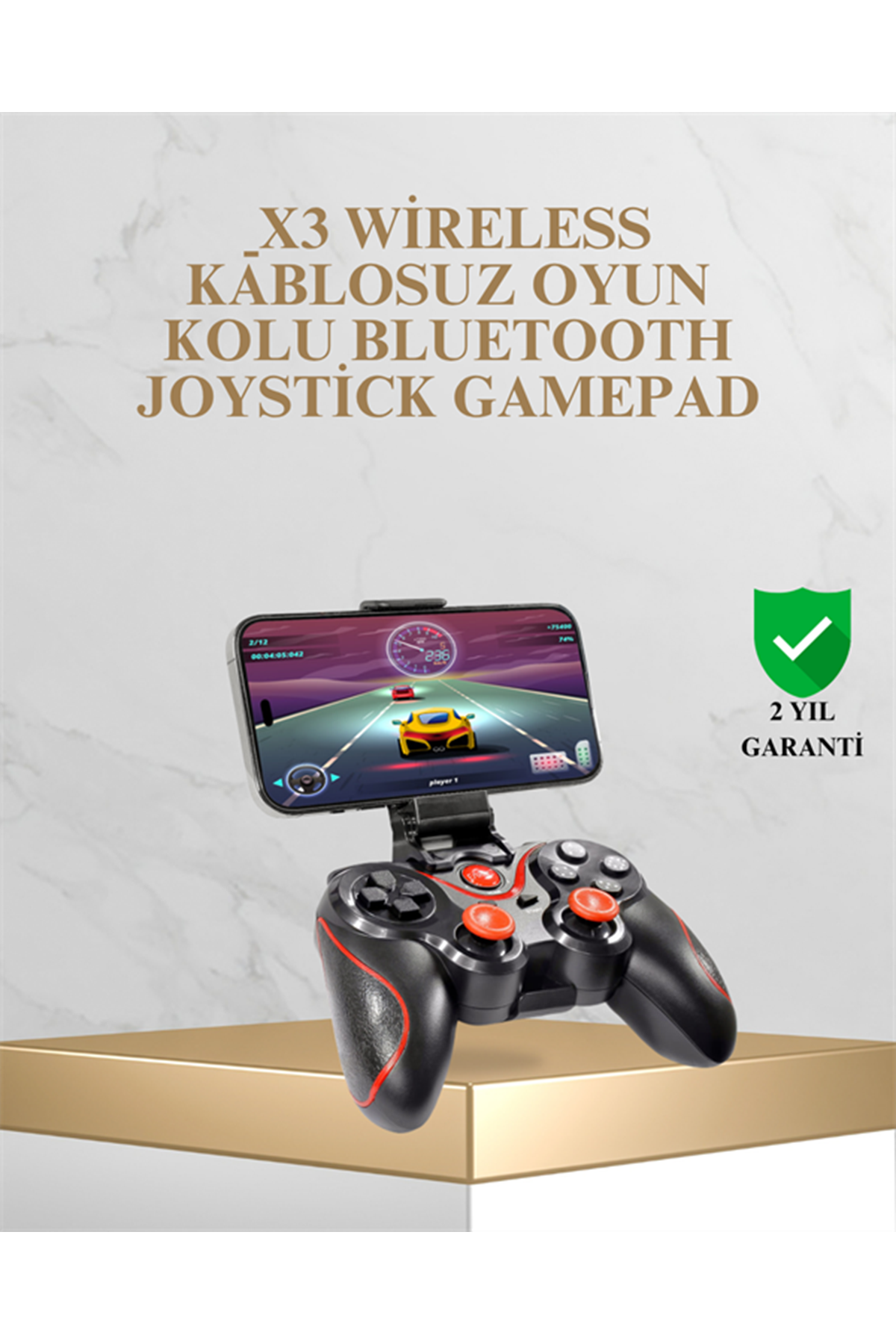 Bluetooth Kablosuz Oyun Kolu – Android iPhone PC Uyumlu