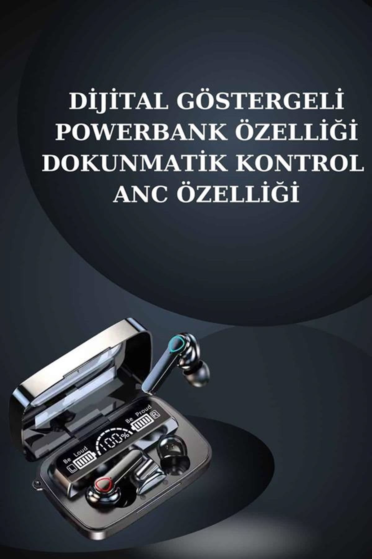 Kulak İçi Kablosuz Bluetooth Kulaklık ve NFC ve GPS Özellikli Akıllı Saat Alarm ve Titreşim