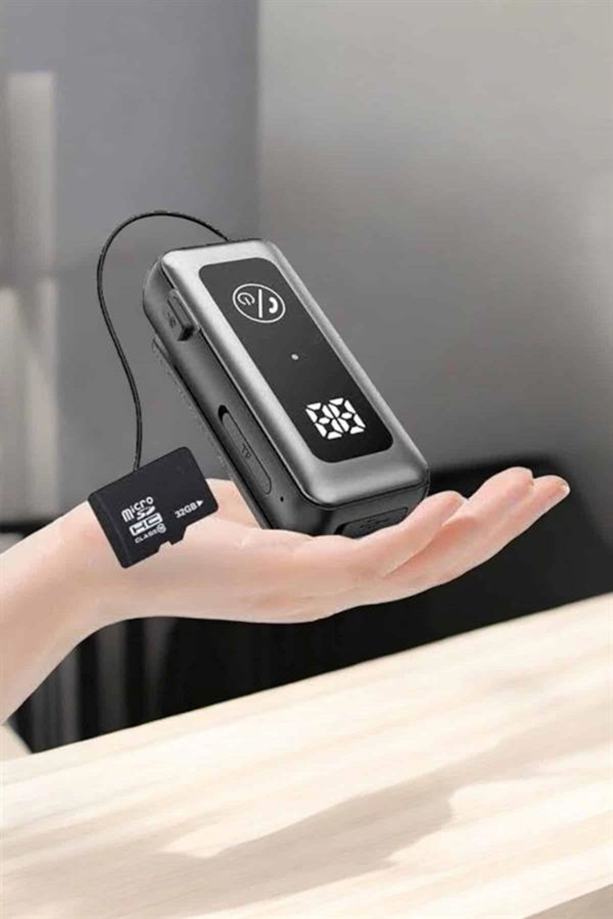 Kablolu Bluetooth Kulaklık Kulak İçi Stereo Mikrofonlu Dijital Göstergeli