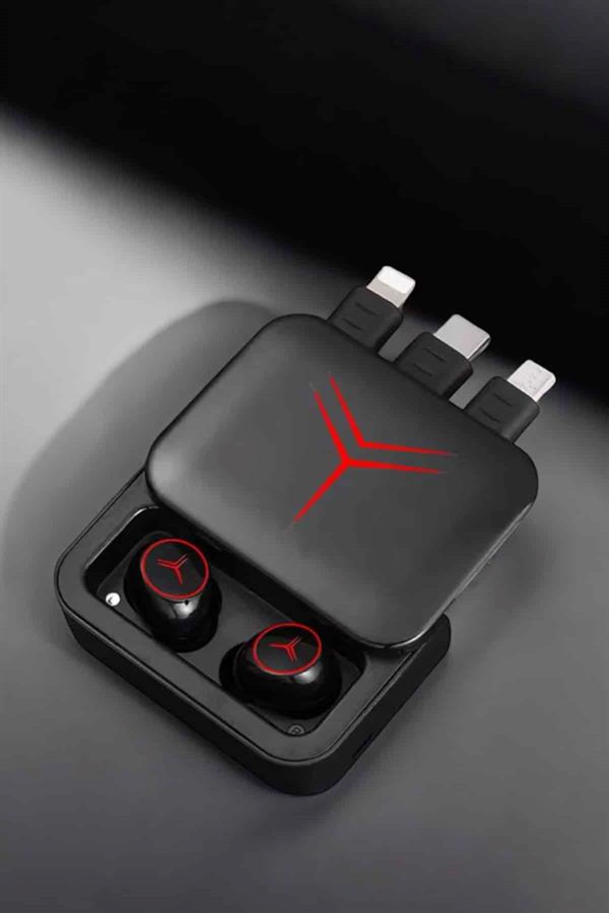 Powerbankli Kulaklık Bluetooth Bağlantılı Çoklu Bağlantı