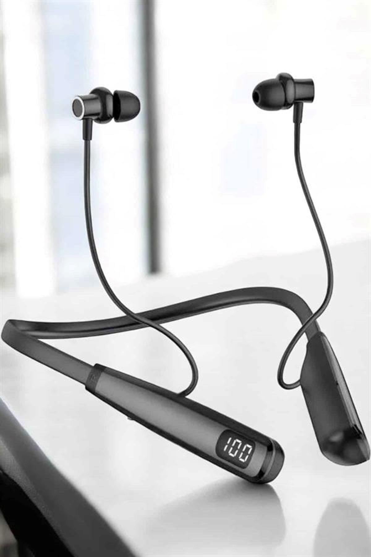 Boyun Bantlı Bluetooth Kulaklık Yüksek Ses Kaliteli 100 Saat Kulaklık