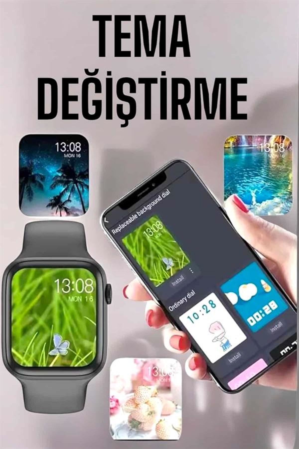 Akıllı Saat Amoled Ekran Yeni Nesil Bluetooth Bağlantılı