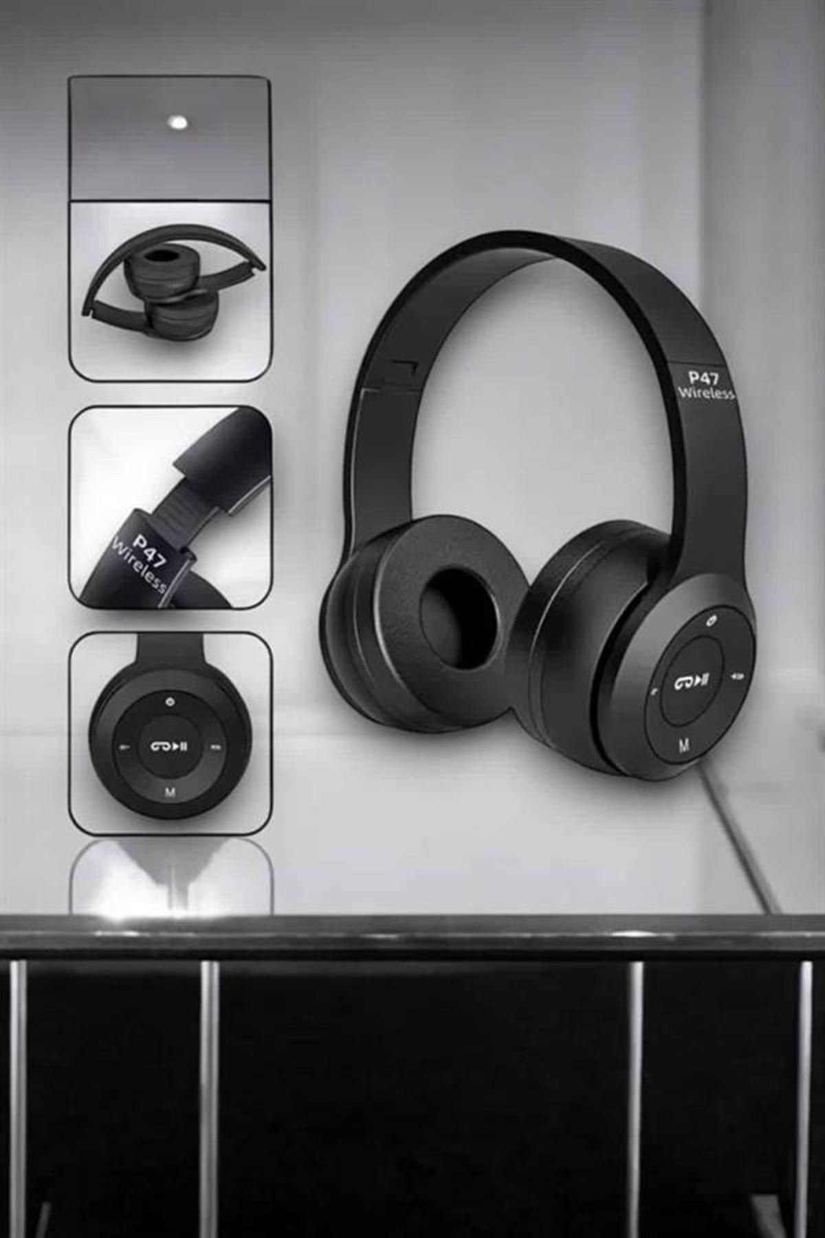 Kulak Üstü TF Kart ve AUX Destekli Ergonomik Bluetooth Kulaklık