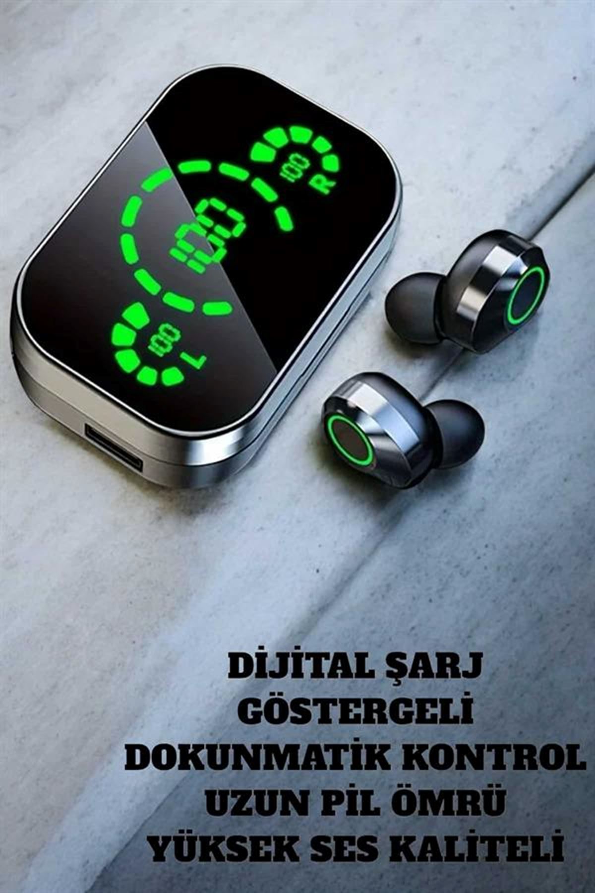 Bluetooth Kulaklık Mikrofonlu Dokunmatik Kontrol ANC Özelliği