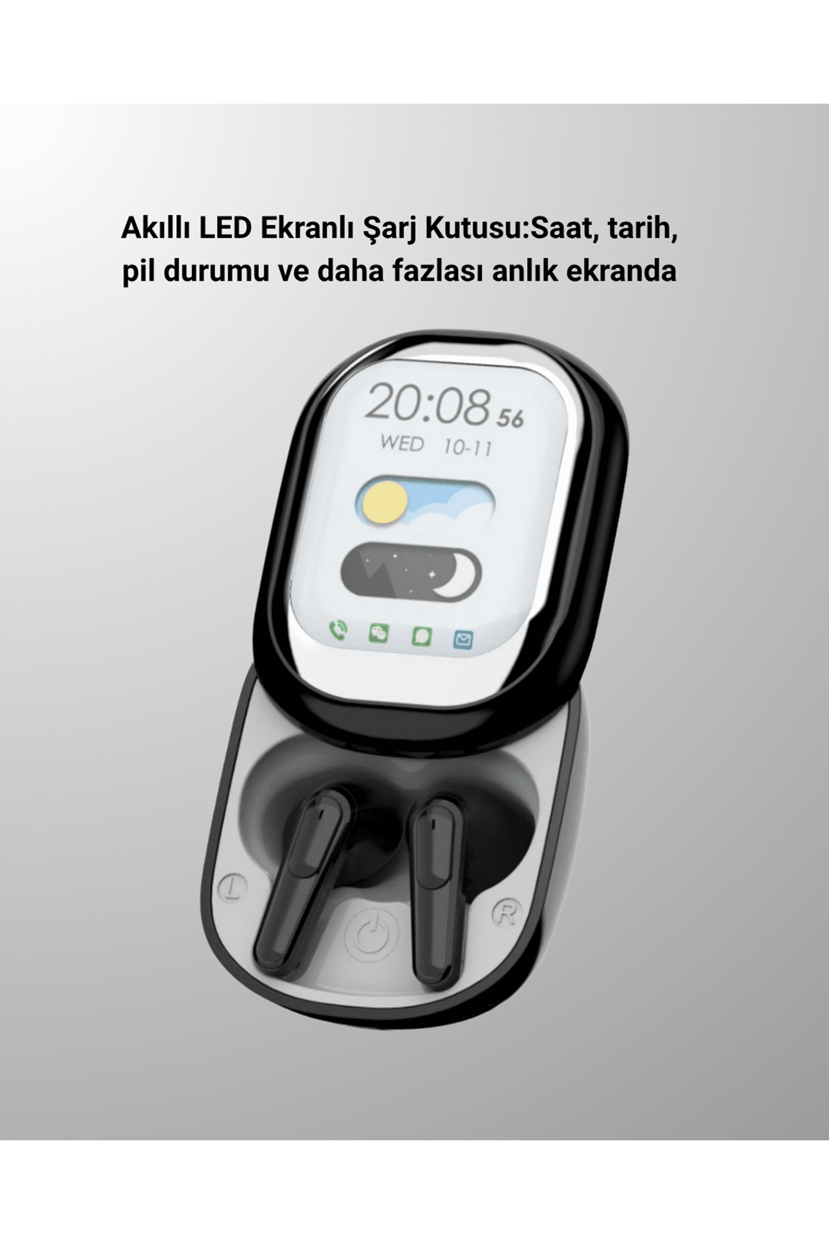 Kişiselleştirilebilir LED Ekranlı Bluetooth Kulaklık – Oyun & Müzik Modlu