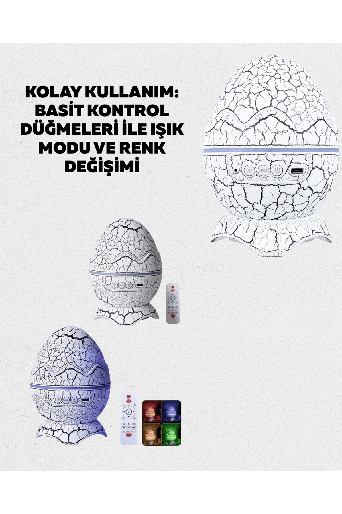 Yıldız Gökyüzü Efektli Çok Modlu Gece Işığı