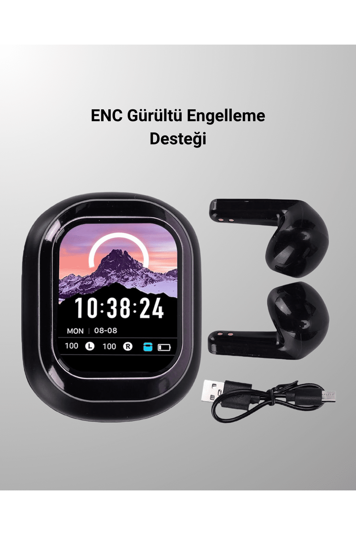 Kişiselleştirilebilir LED Ekranlı Bluetooth Kulaklık – Oyun & Müzik Modlu