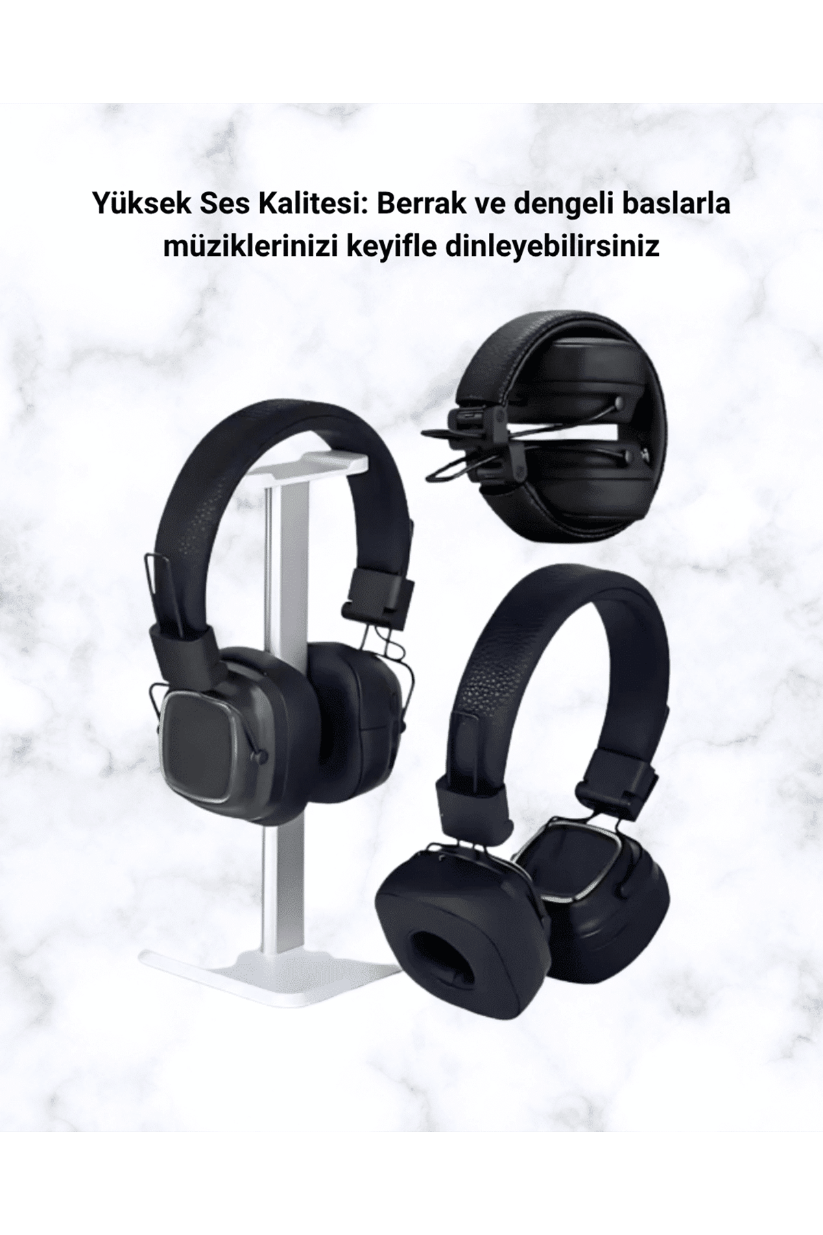 Yüksek Ses Kaliteli Kablosuz Kulak Üstü Kulaklık – BT 5.3
