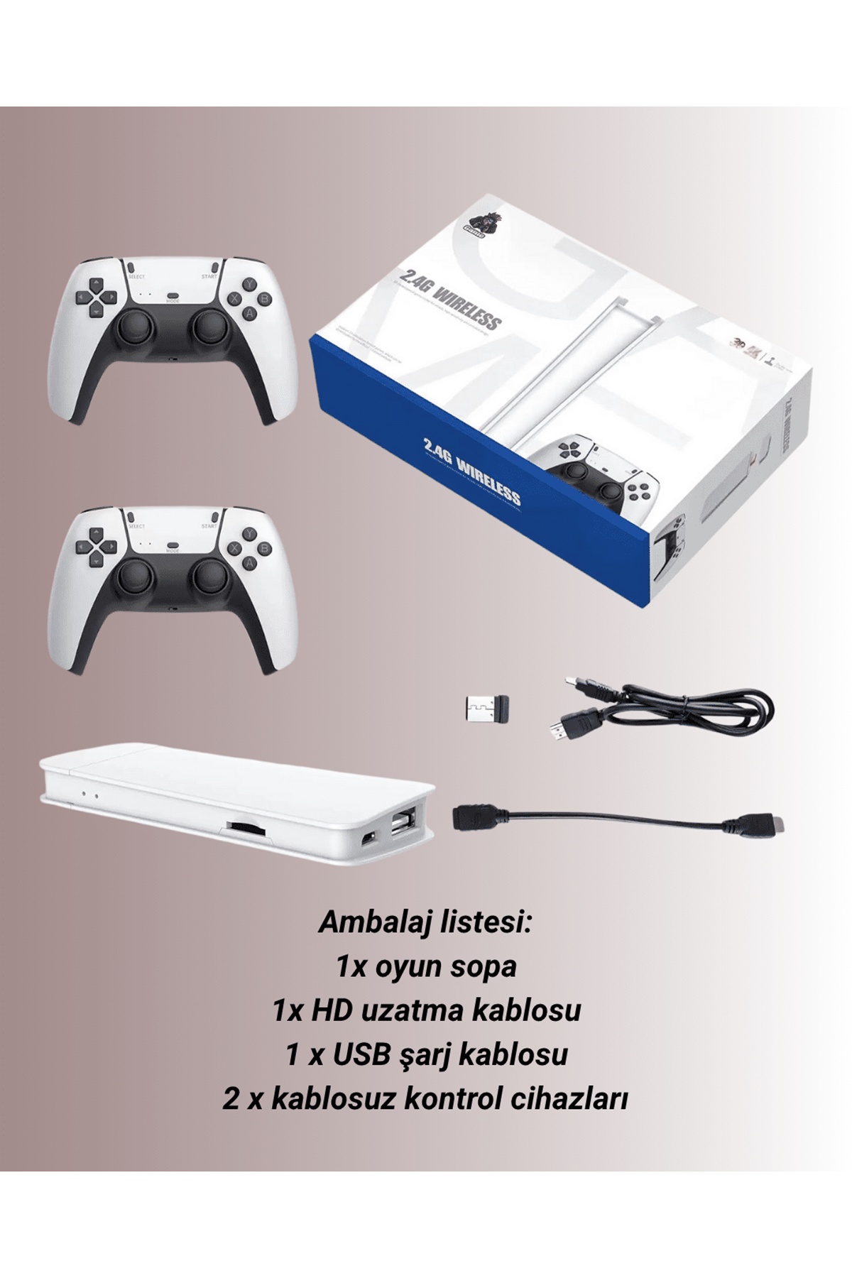 4K Destekli Bluetooth Retro Oyun Konsolu – M15 Modeli