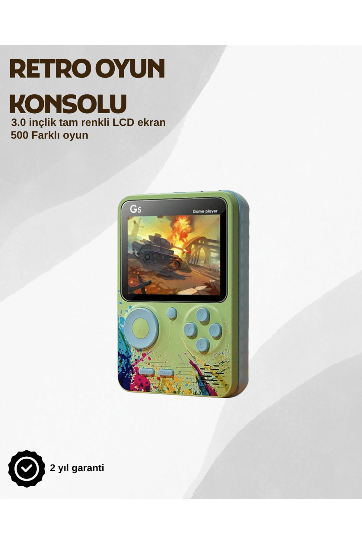 G5 Taşınabilir Retro Oyun Konsolu – Çocuk ve Yetişkinler İçin