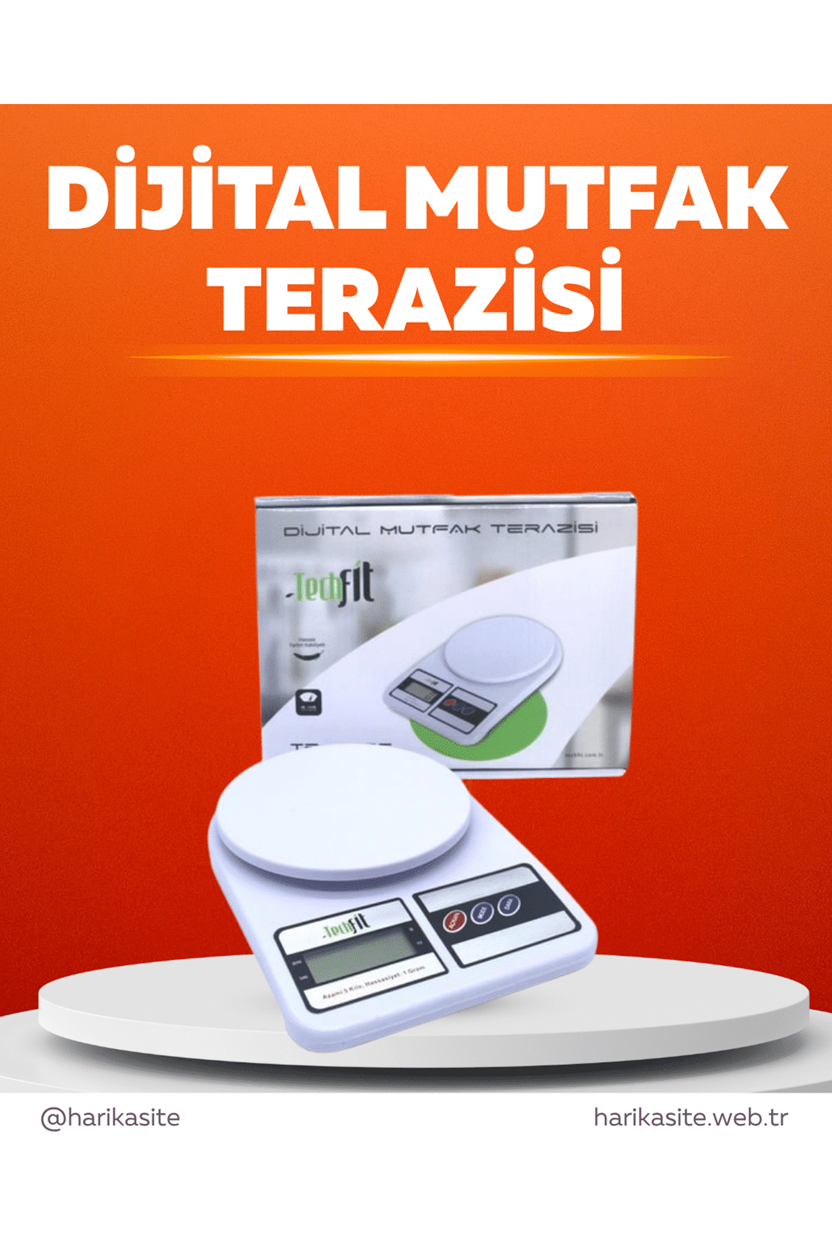 Pratik ve Şık Tasarımıyla Dijital Mutfak Tartısı