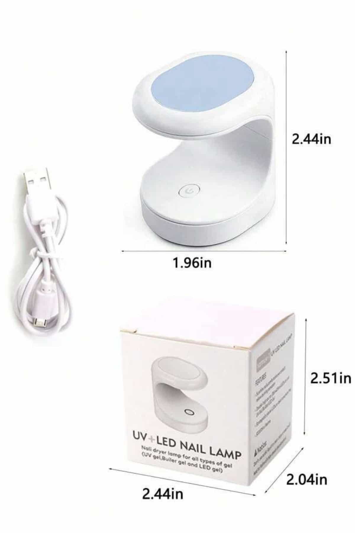 Kalıcı Oje Kurutucu UV Led Teknolojisi Taşınabilir Mini Tırnak Kurutucu