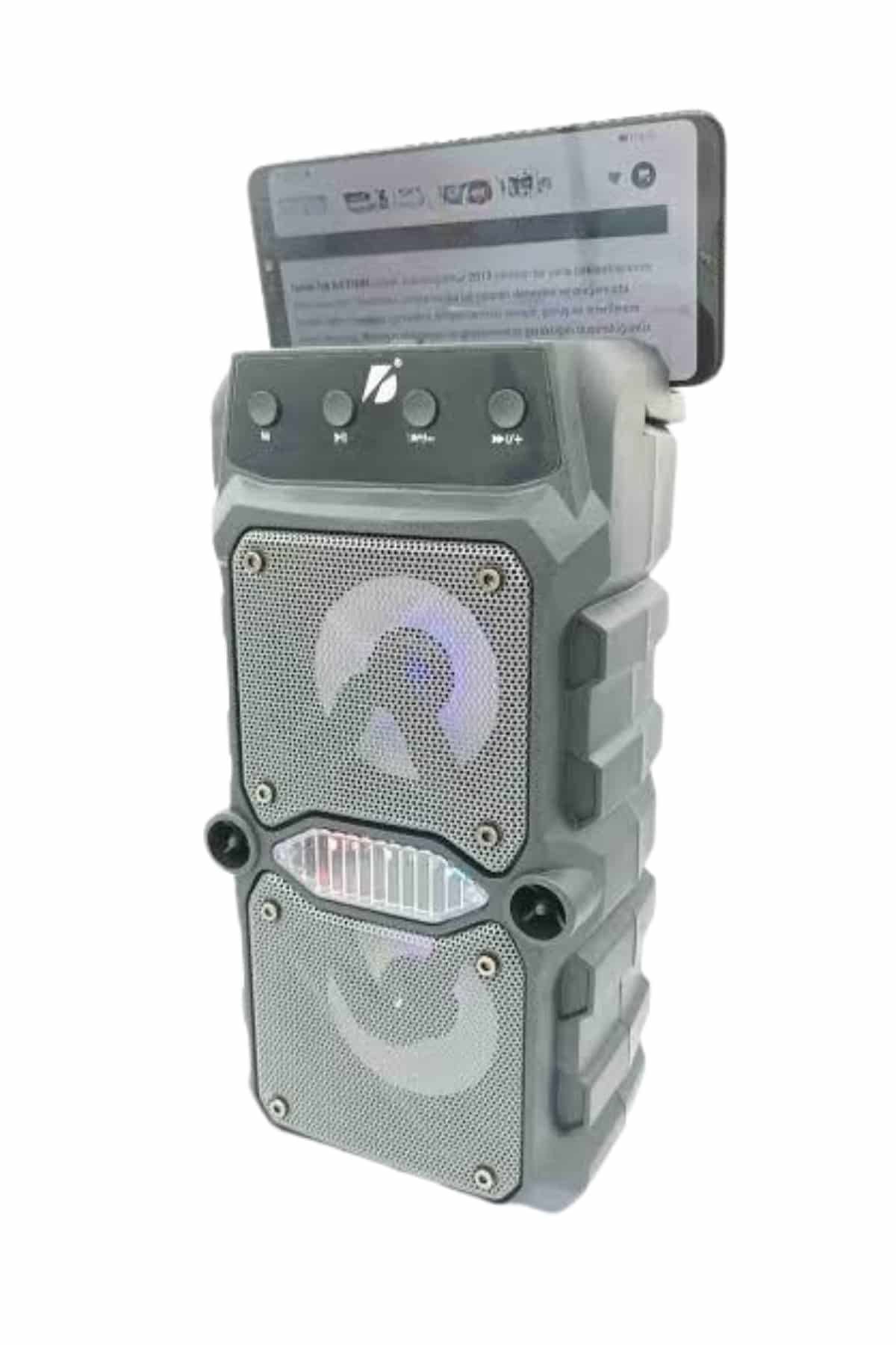 Çift Çıkışlı Güçlü Bataryalı Kablosuz Yüksek Ses Kaliteli Bluetooth Hoparlör