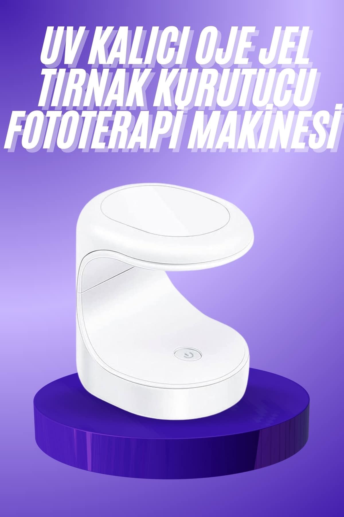 Seyehat Tipi Mini Oje Kurutucu Ultraviole Mor Işık Protez Tırnak Kurutucu