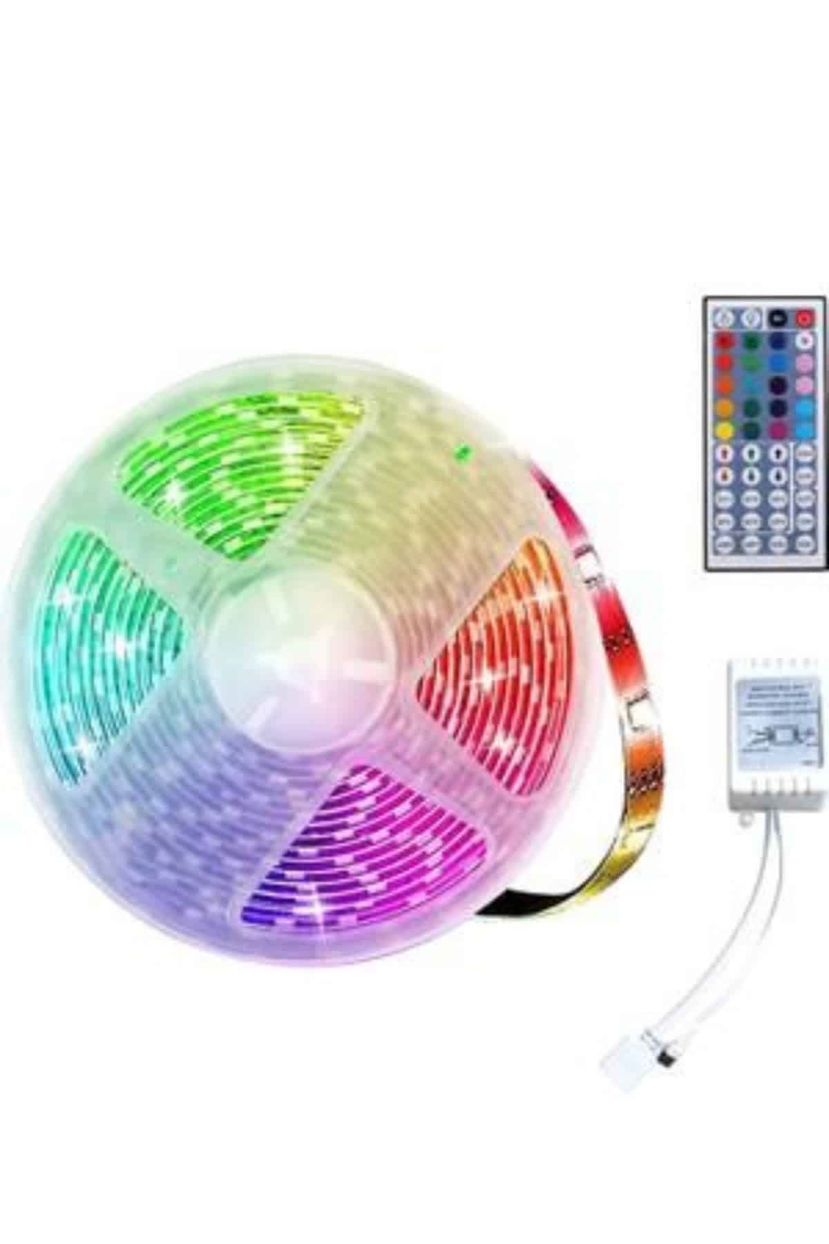 RGB Neon Şerit Led Lamba 10 Metre İç Mekan Tasarımına Uygun