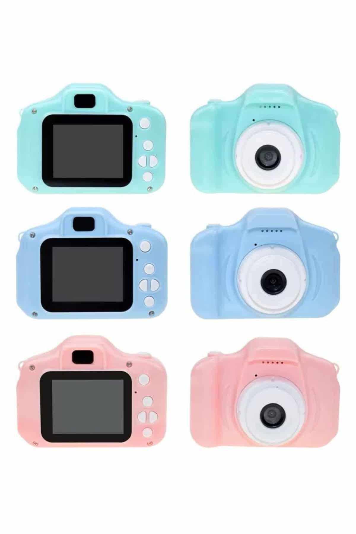 Çocuklara Özel Fotoğraf Ve Video Çeken Mini Çok Renkli Fotoğraf Makinesi