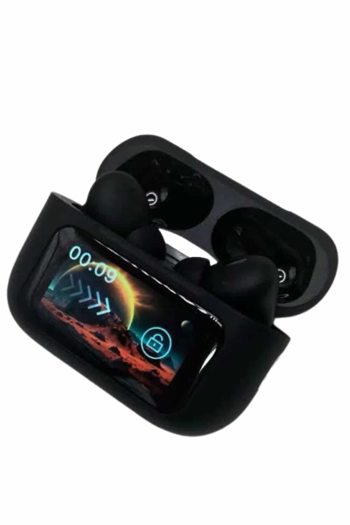 Kulak İçi Bluetooth Kulaklık Ekranlı Müzik Dinleme Çağrı Cevaplama Siyah