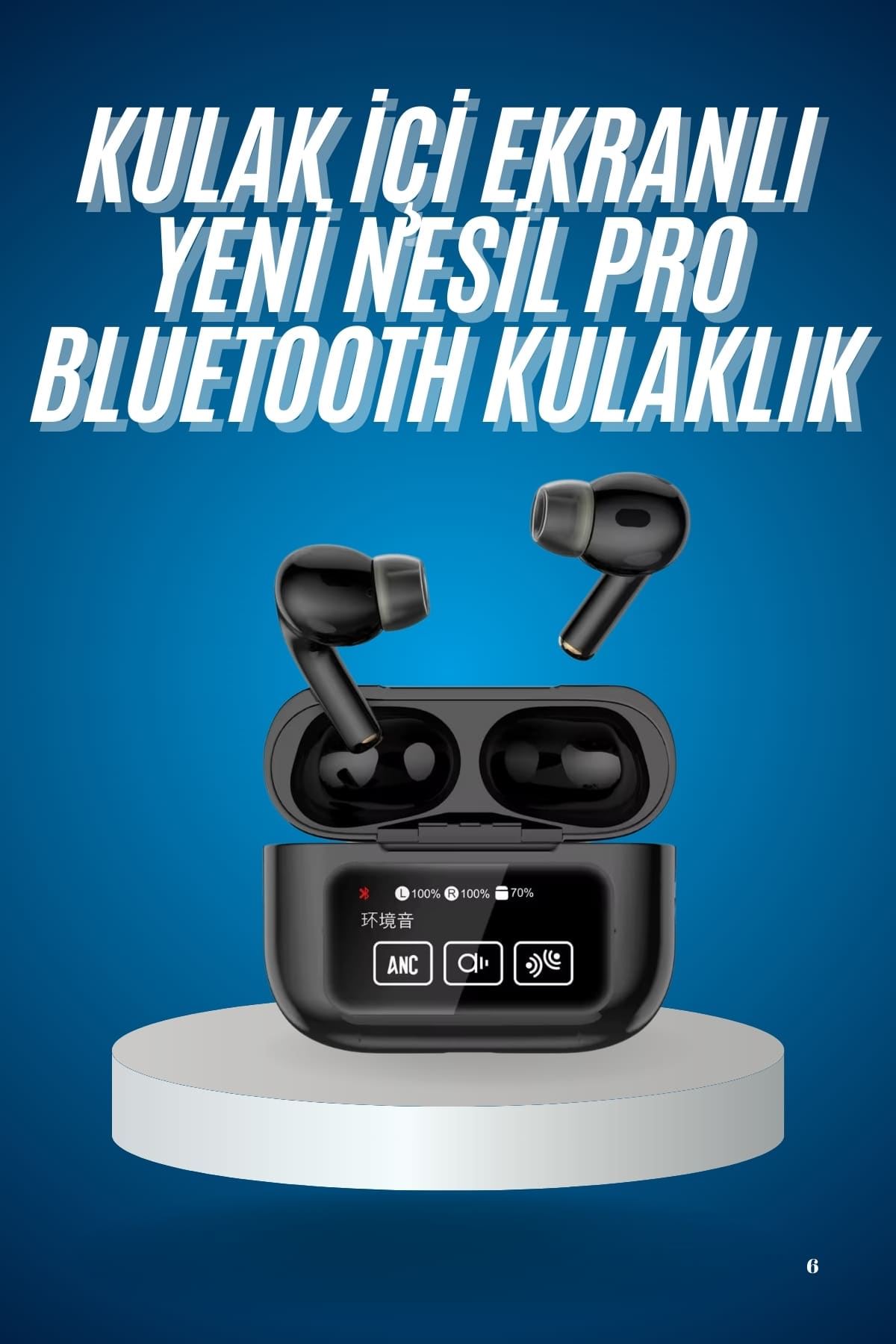 2025 Model Bluetooth Kulaklık Dokunmatik Ekran Yüksek Ses Kalitesi