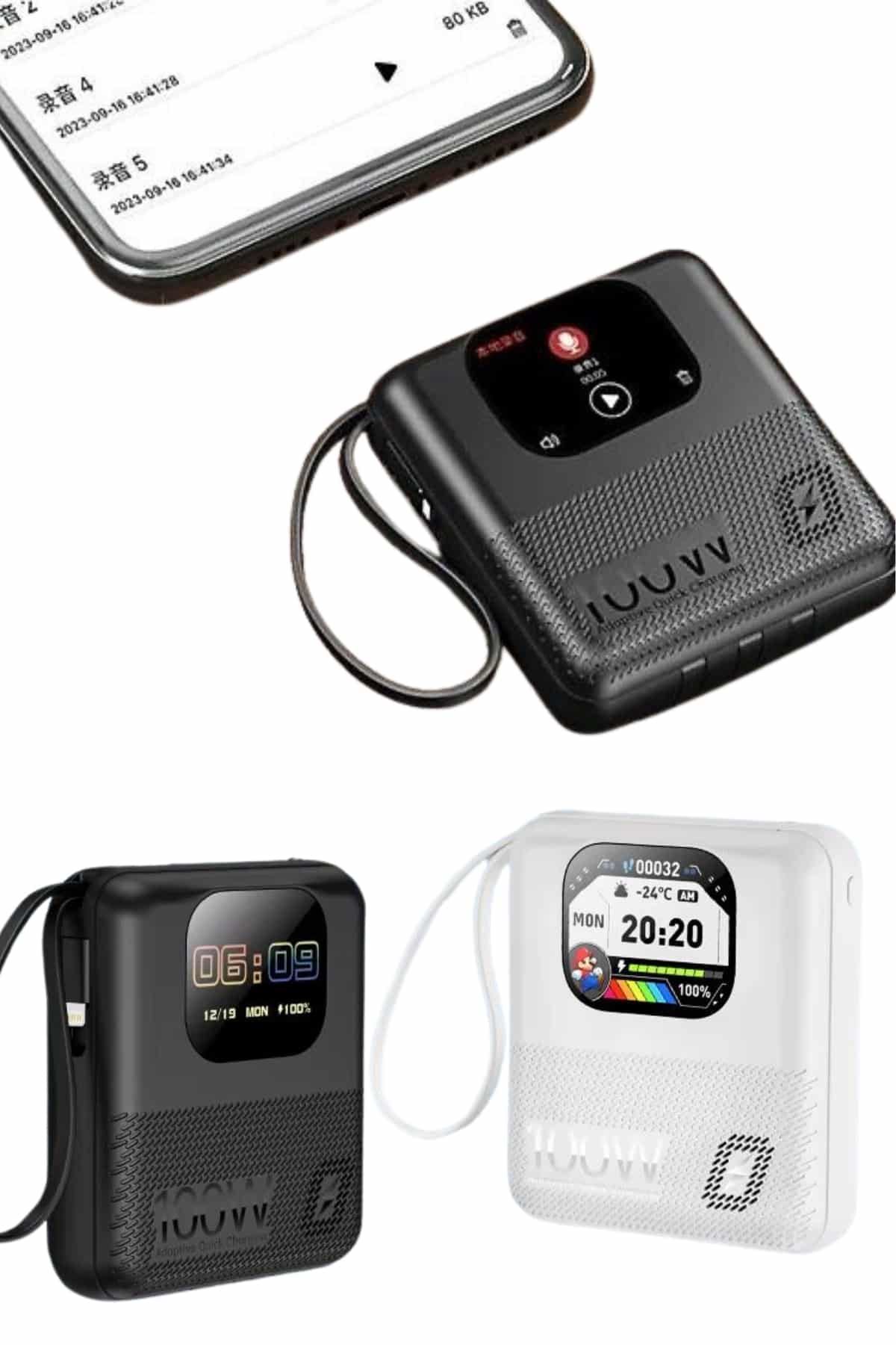 Akıllı Powerbank 10.000 MAH 4 Çıkışlı Taşınabilir Dijital Göstergeli