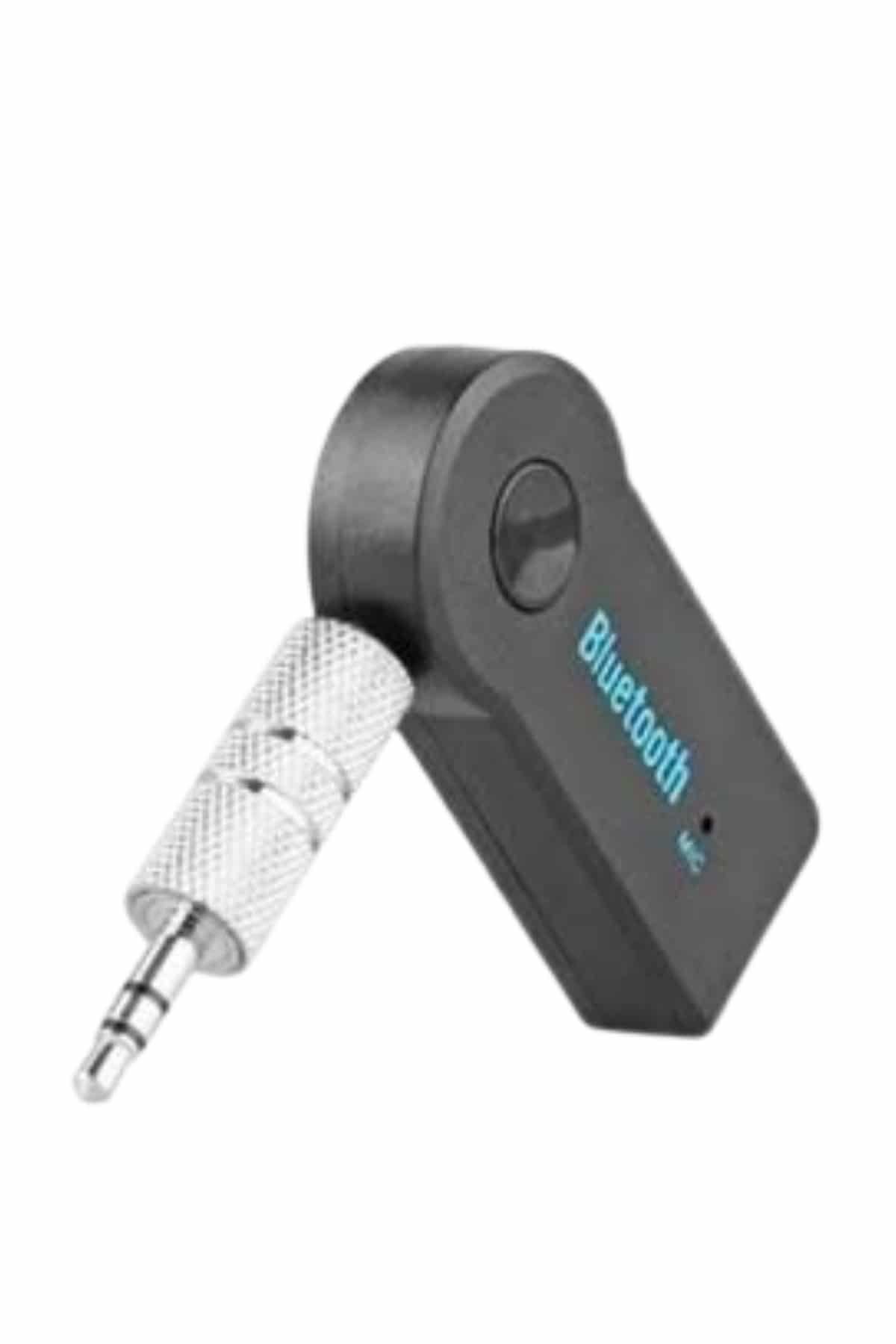Tüm Cihazlara Uyumlu Bluetooth Aux Araç Kiti Siyah