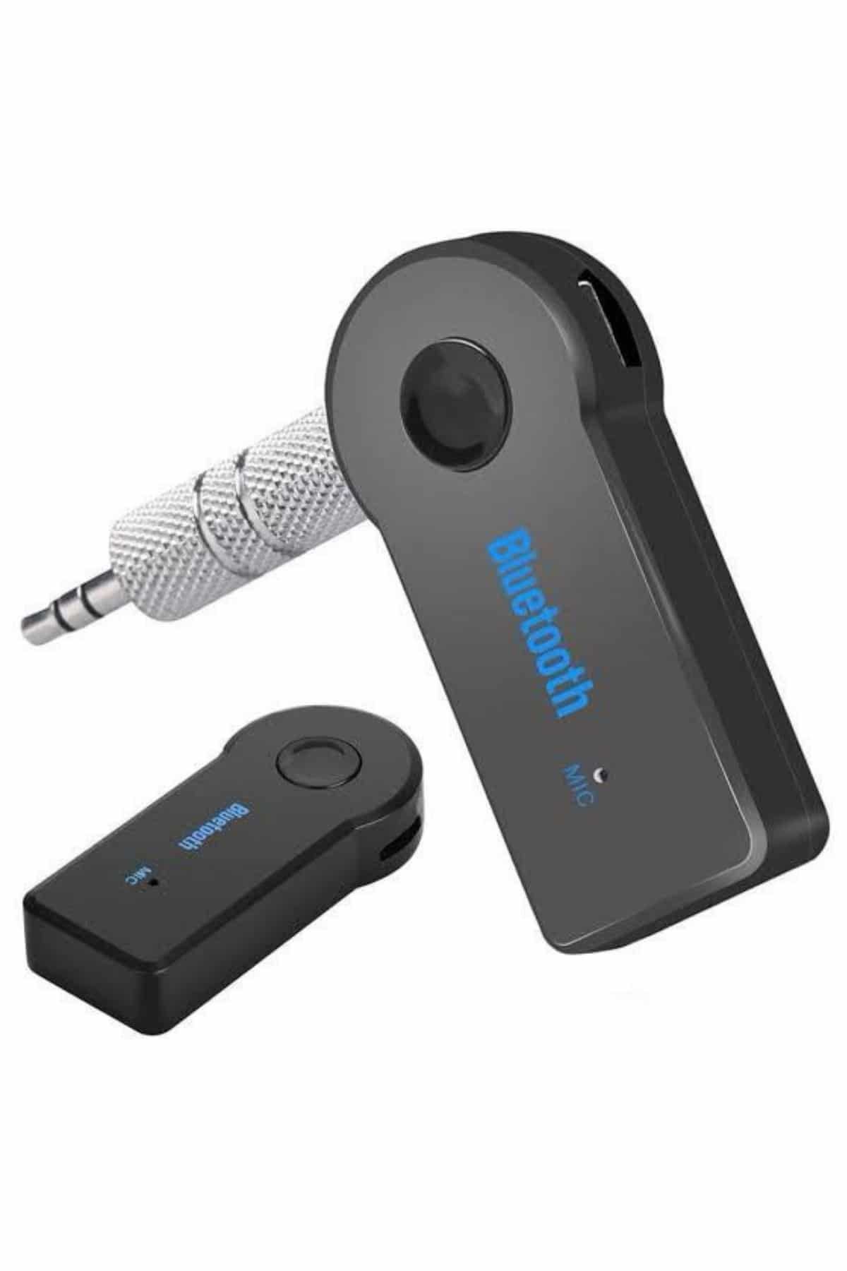 Tüm Cihazlara Uyumlu Bluetooth Aux Araç Kiti Siyah