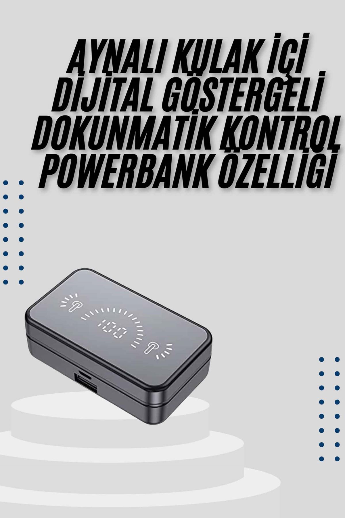 İos Android Uyumlu Bluetooth Kulaklık Kablosuz Kulaklık Yüksek Basslı