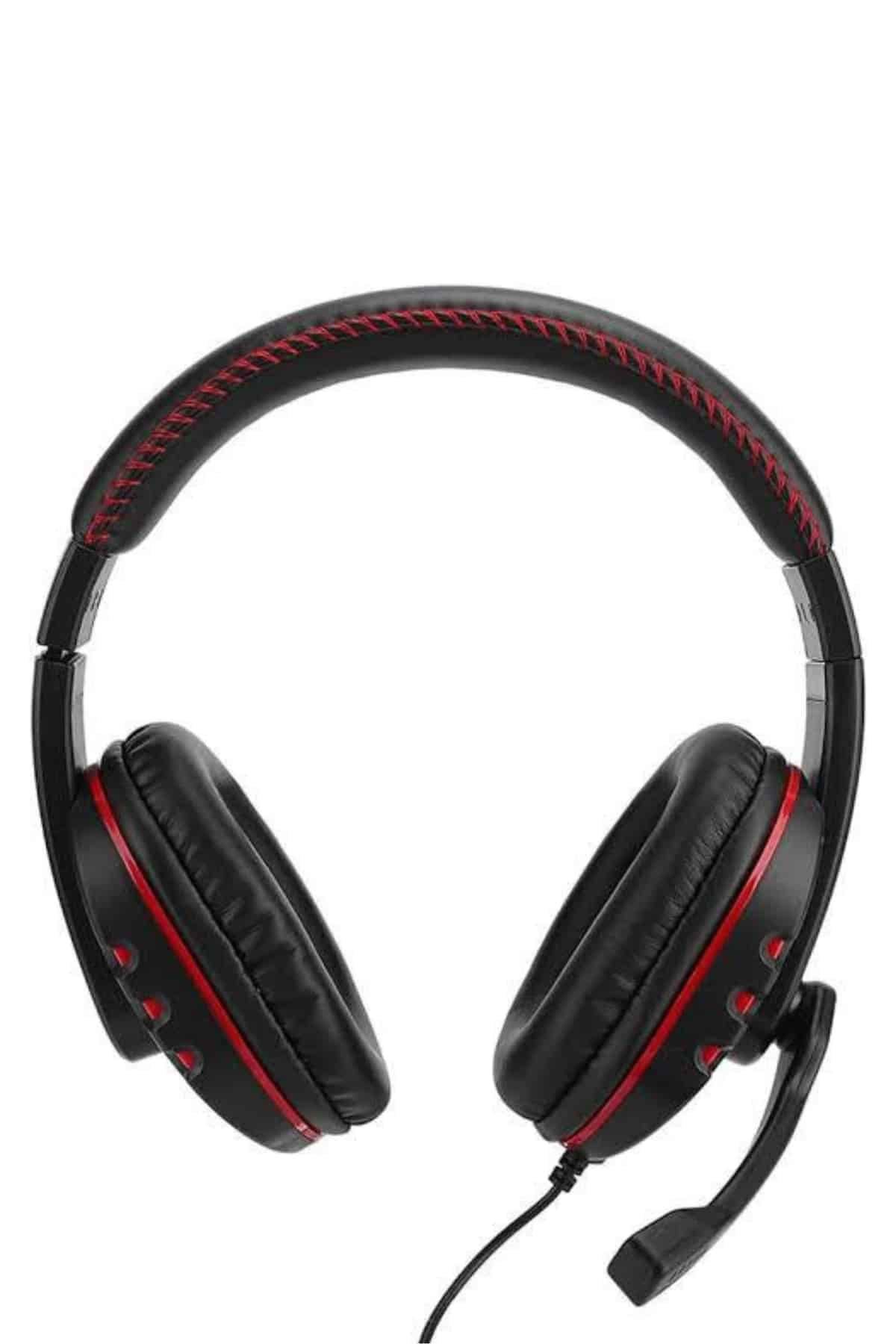 Mikrofonlu Gamer Kulaklık Oyuncu Kulaklığı Yüksek Ses Kaliteli Stereo Yumuşak Yastıklar