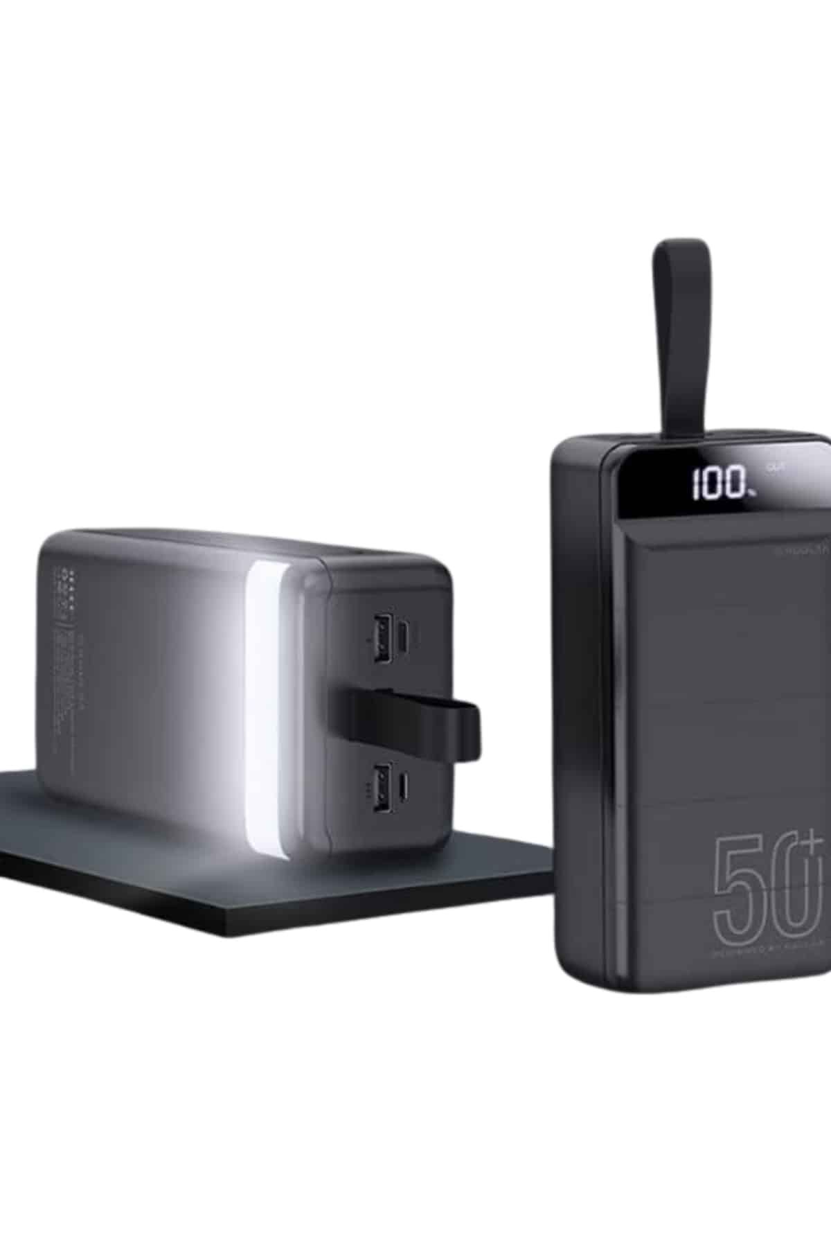 Powerbank Çoklu Şarj Girişi 50.000 Mah Taşınabilir Dijital Göstergeli