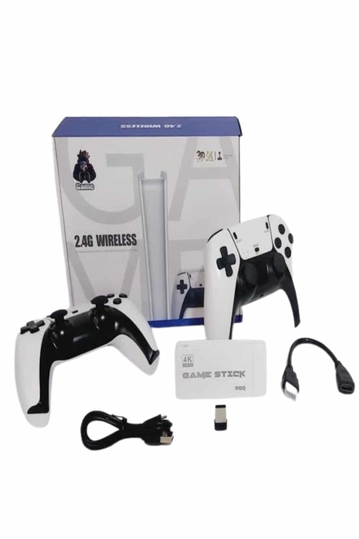 Game Stick 4K Retro Çift Kollu Atari Oyunlari +20000 Oyunlu Konsol Nostalji