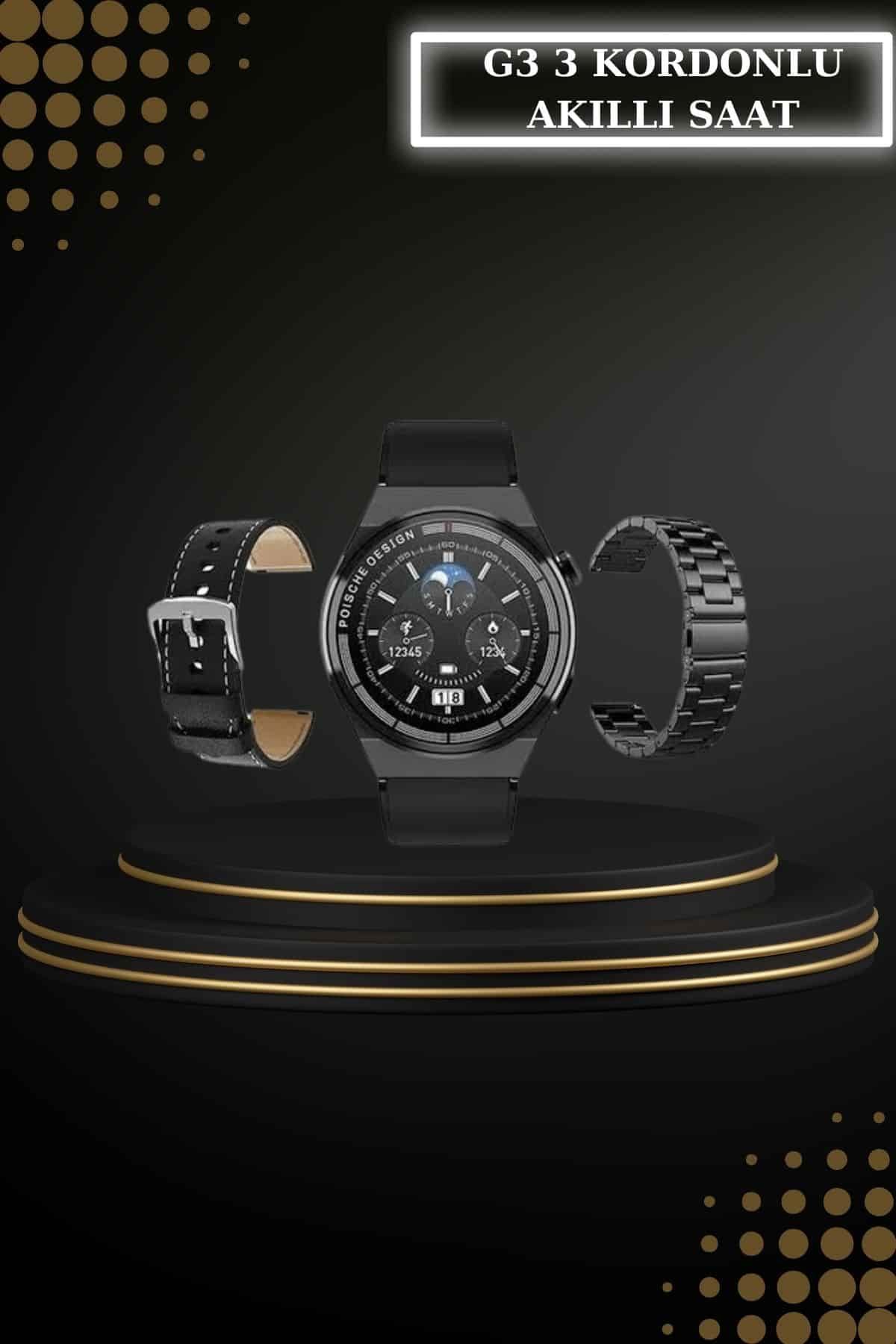 Kablosuz Bluetooth Kulaklık ve Kordon Hediyeli Akıllı Saat Nabız Ölçer Uzun Pil Ömrü