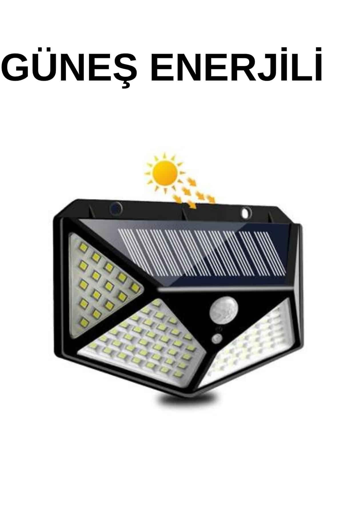 Bahçe Lambası Bahçe Aydınlatma Sensörlü Suya Dayanıklı 100 Led