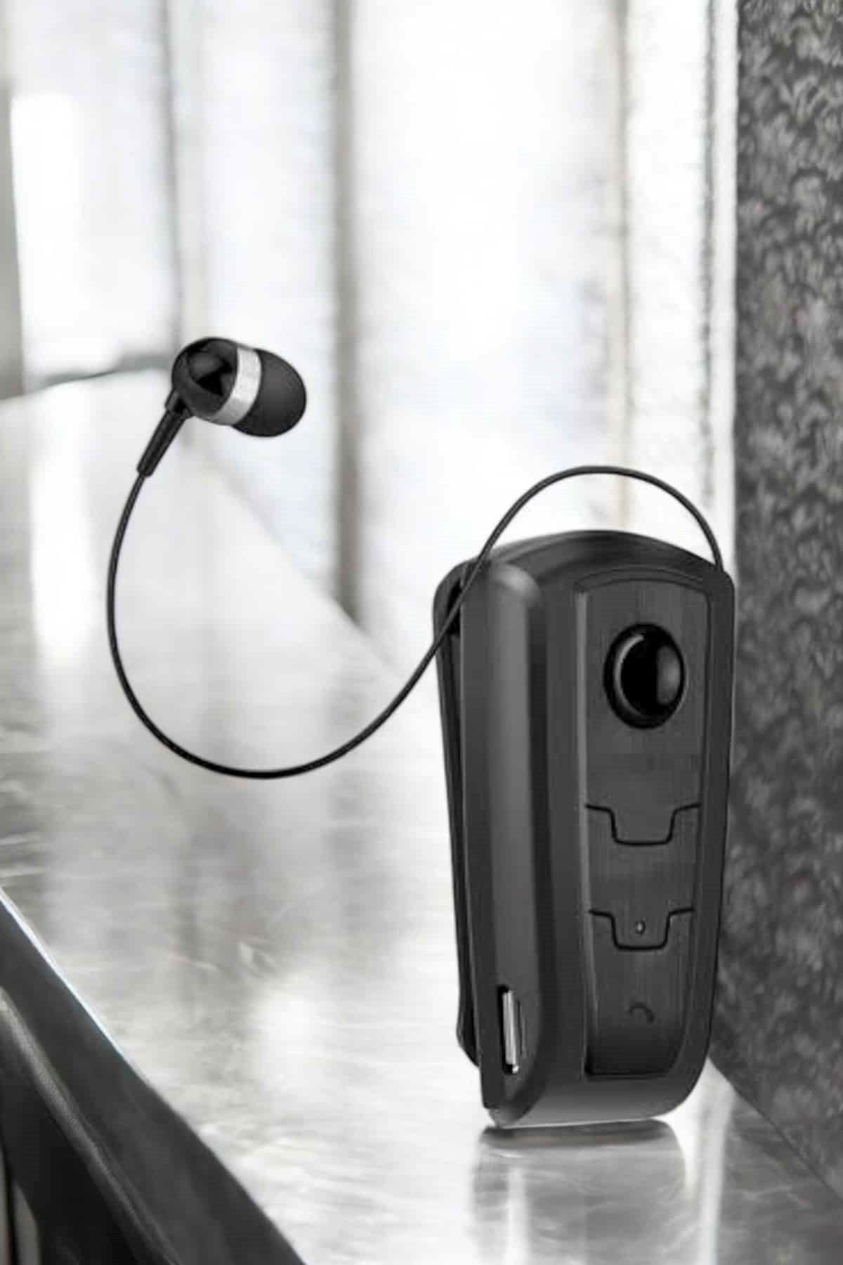 Makaralı Bluetooth Kulaklık Kulak İçi Android iOS Uyumlu Titreşimli
