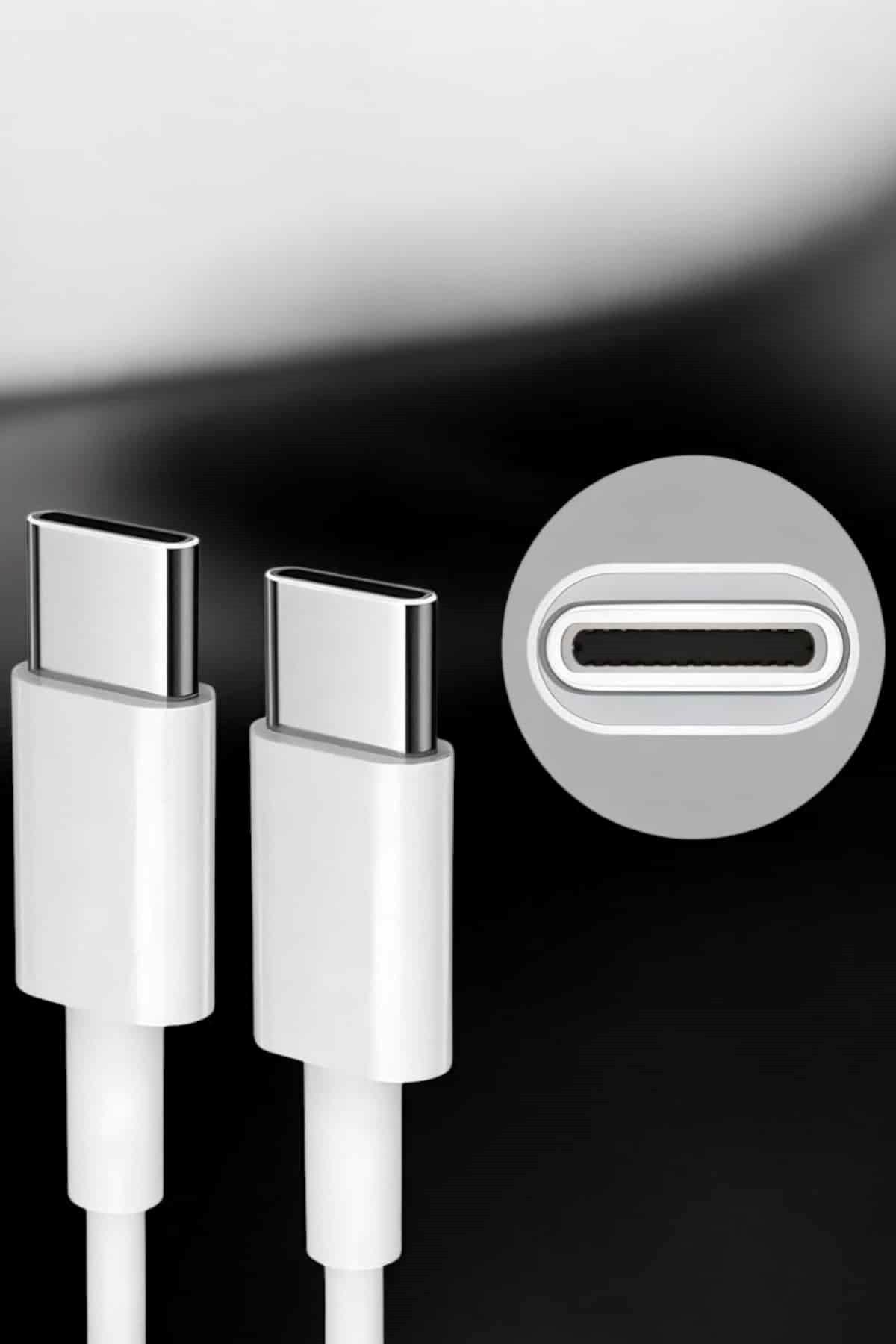 İOS Uyumlu Type-C Girişli Hızlı Şarj 15/15 Pro Max Adaptör ve Kablosu