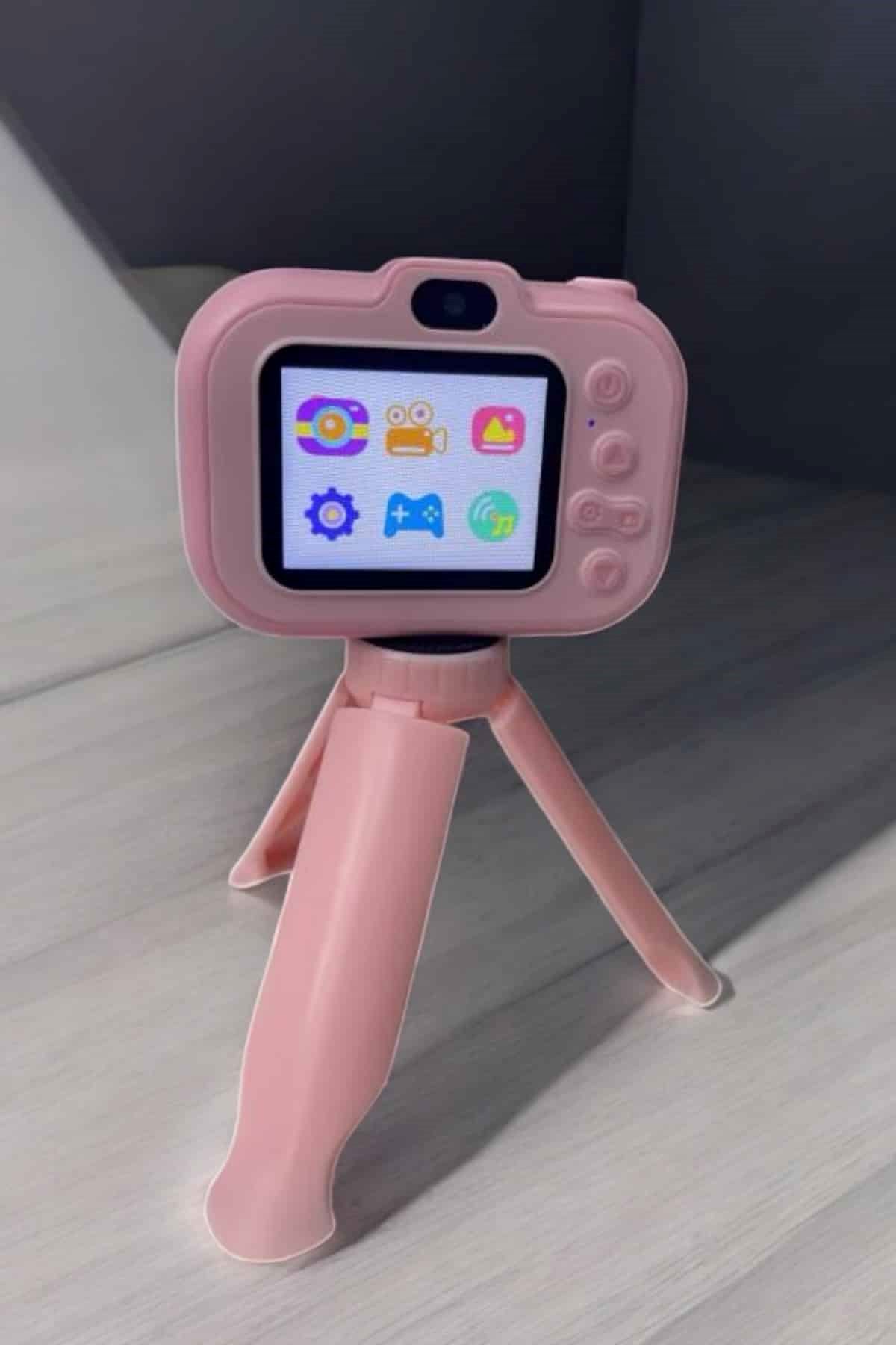 Ayaklı Mini Fotoğraf Makinesi Çocuk Için Eğitici Video Kamera