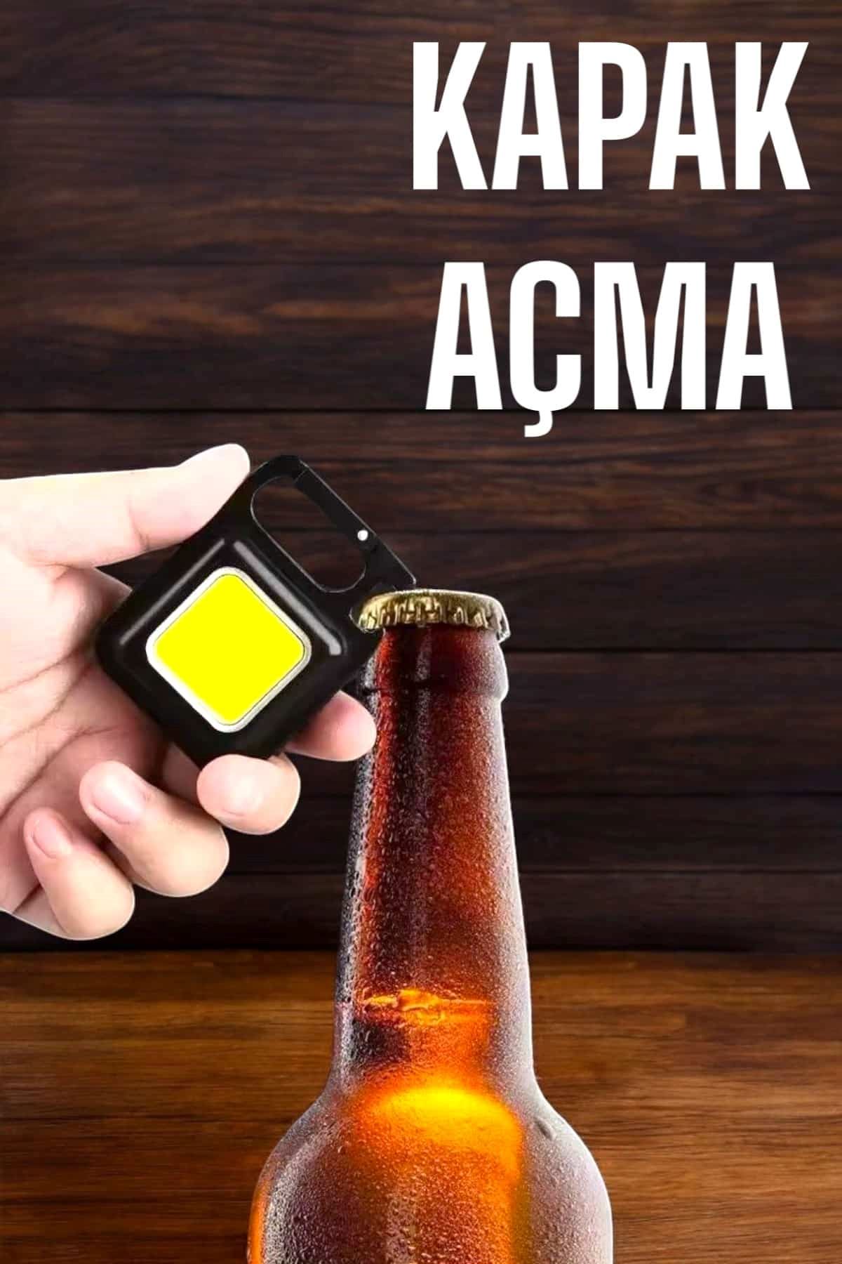 Anahtarlık Çok Amaçlı Mıknatıslı Taşınabilir Işık Led Şarjlı