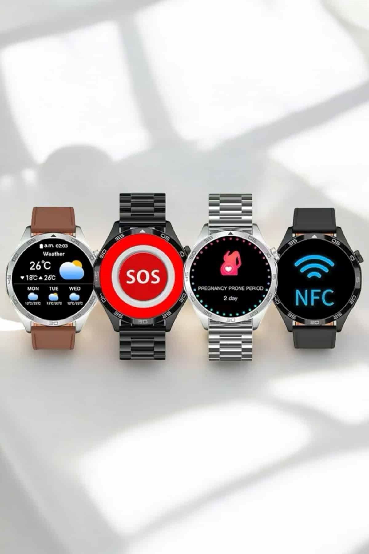 Akıllı Saat Bildirim Görme Sesli Görüşme Çoklu Kordon GPS Takibi
