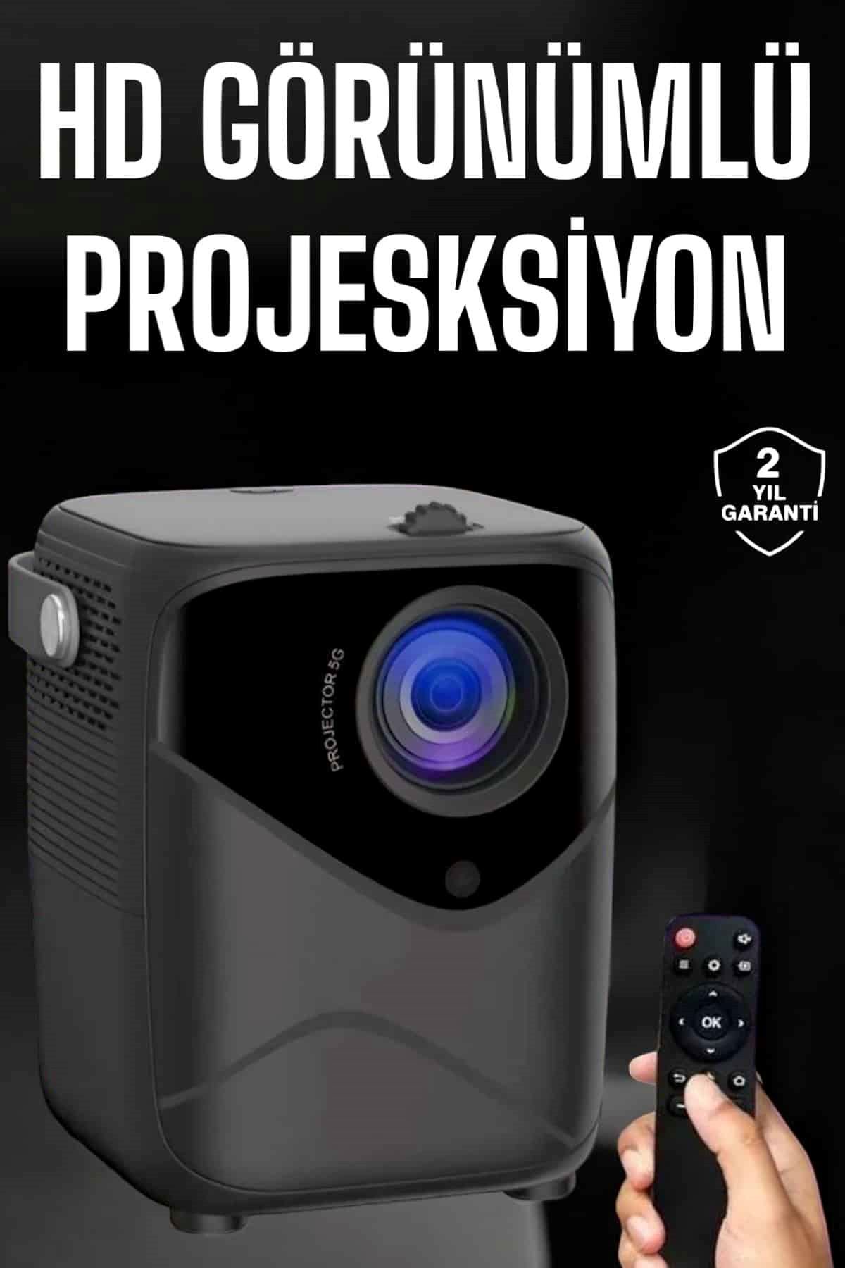 Yüksek HD Görünümlü Taşınabilir Projeksiyon Cihazı