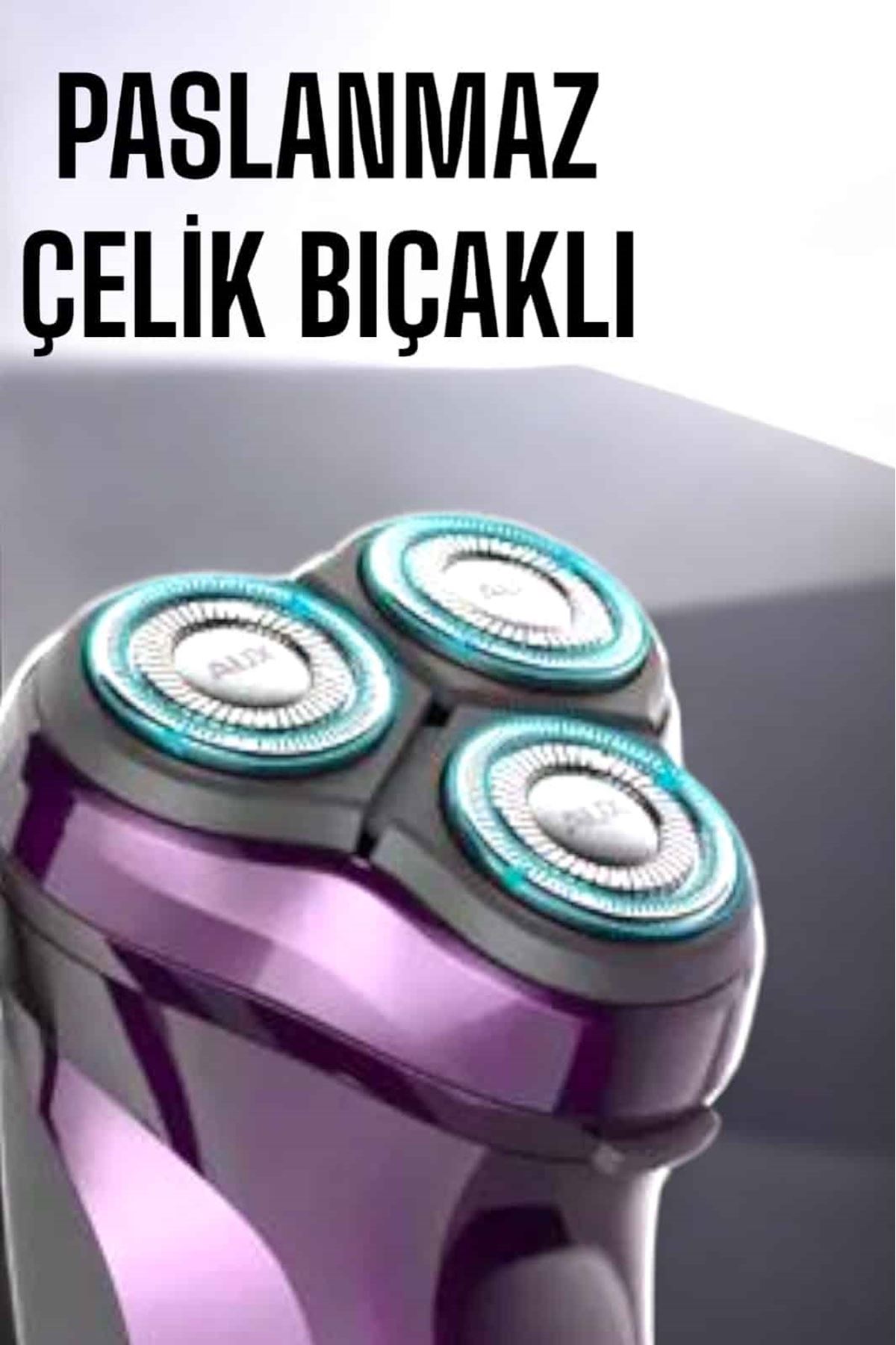 Profesyonel Şarjlı Saç ve Sakal Tıraş Makinesi Hassas Kesim