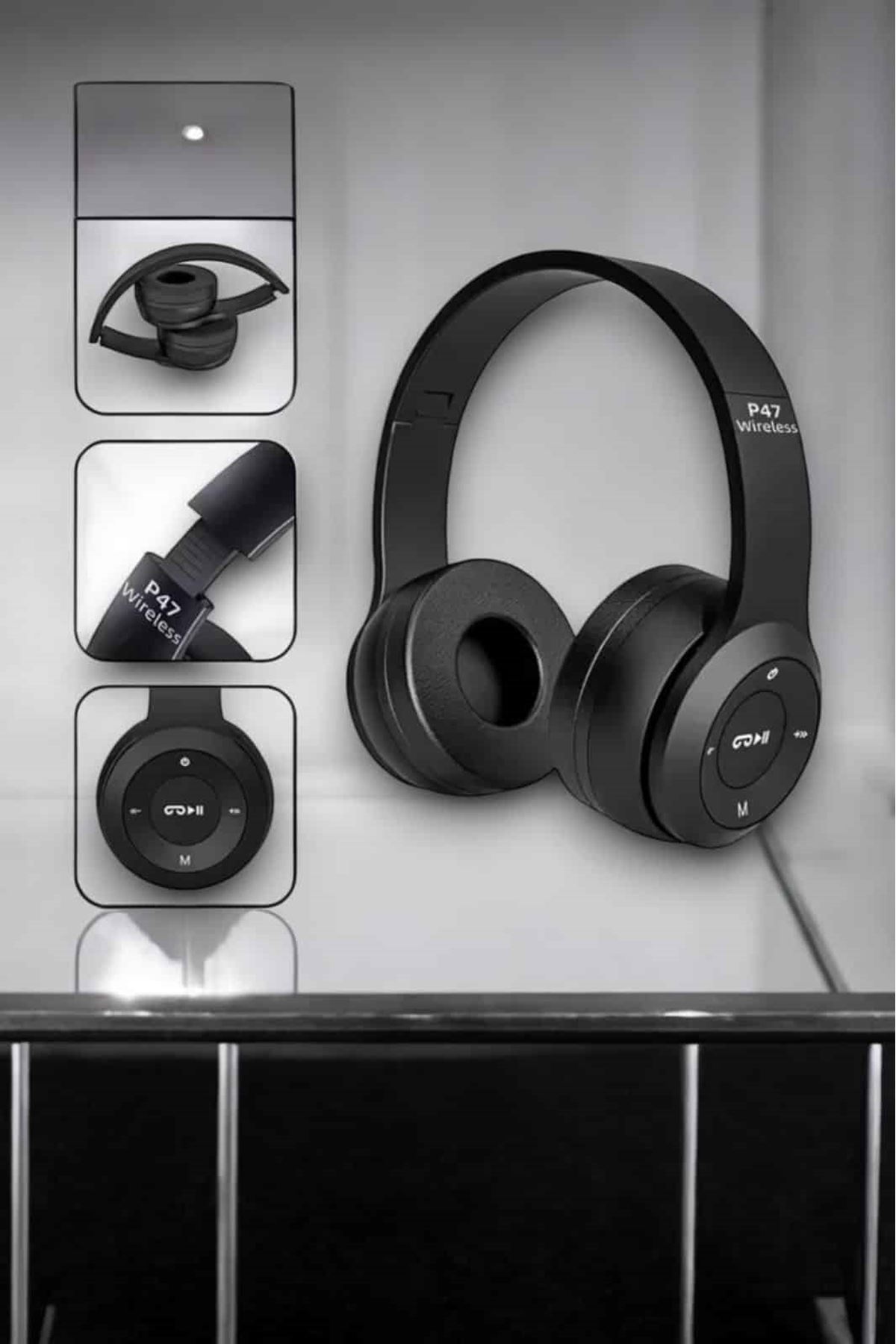 Kulak Üstü TF Kart ve AUX Destekli Ergonomik Bluetooth Kulaklık