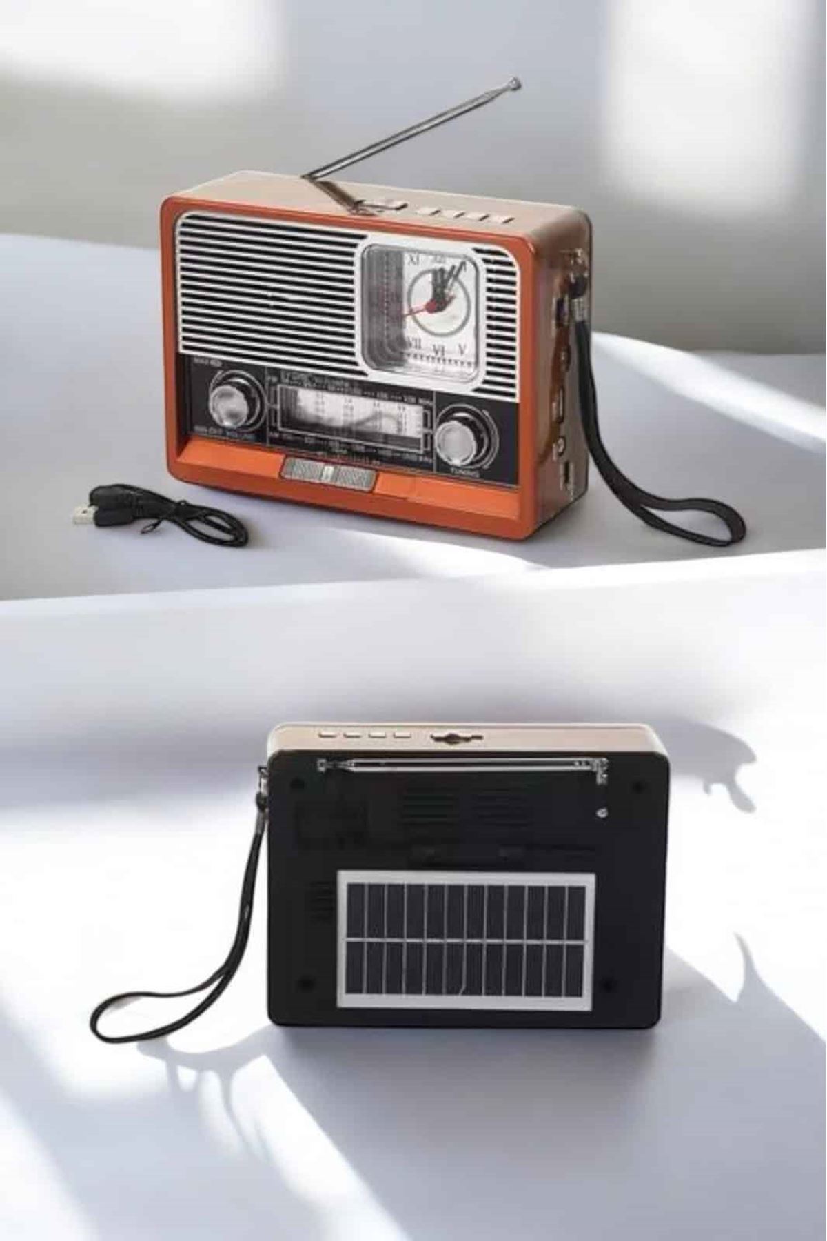 Nostaljik Radyo USB,AUX Ve SD Kart Girişli Bluetooth Bağlantılı