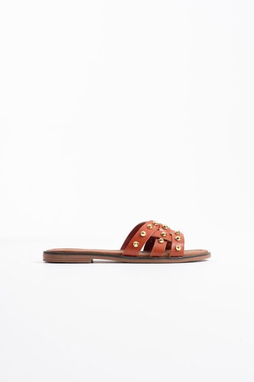 Loose Kiremit Hakiki Deri Terlik