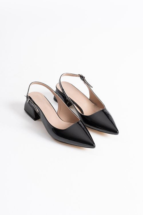 Allien Siyah Rugan Kadın Ayakkabı