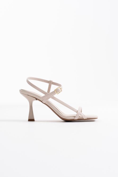 Rossie Kadın Bej Topuklu Sandalet