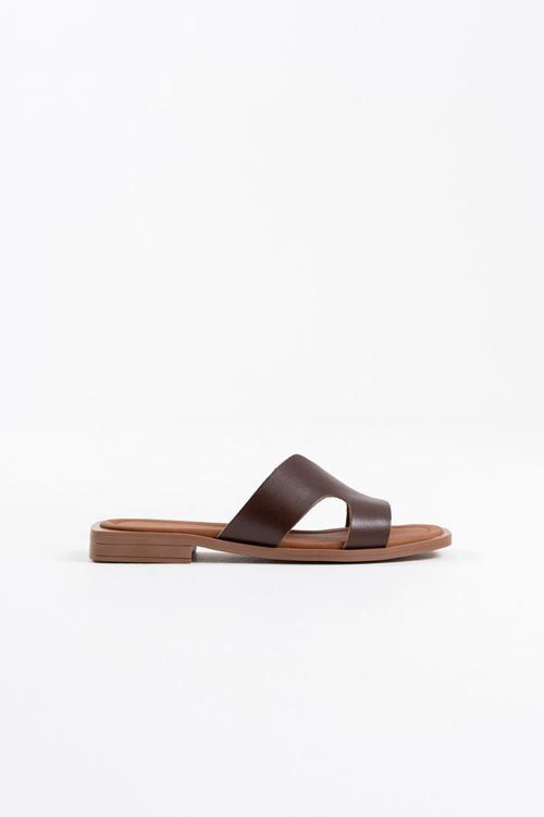 Fergei Acı Kahve Hakiki Deri Terlik