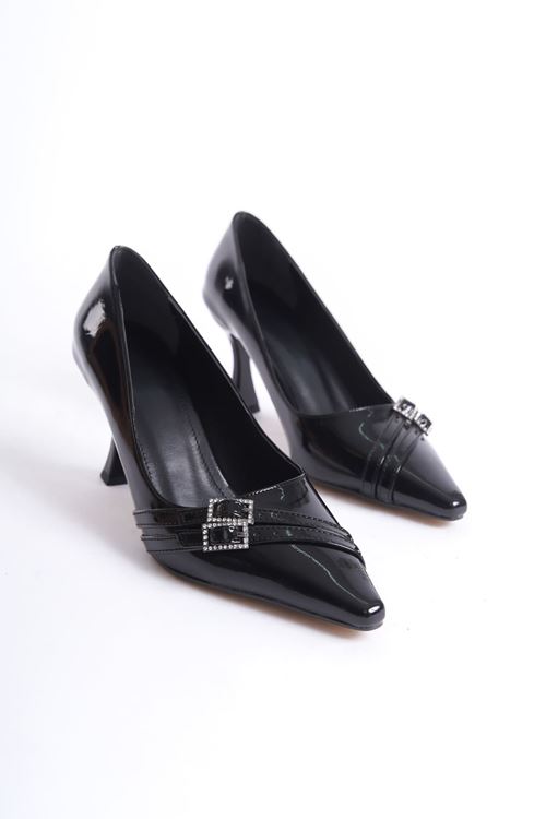 Maya Kadın Siyah Rugan Ayakkabı