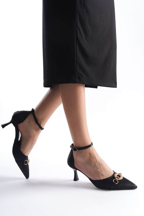 Celia Kadın Siyah Topuklu Ayakkabı