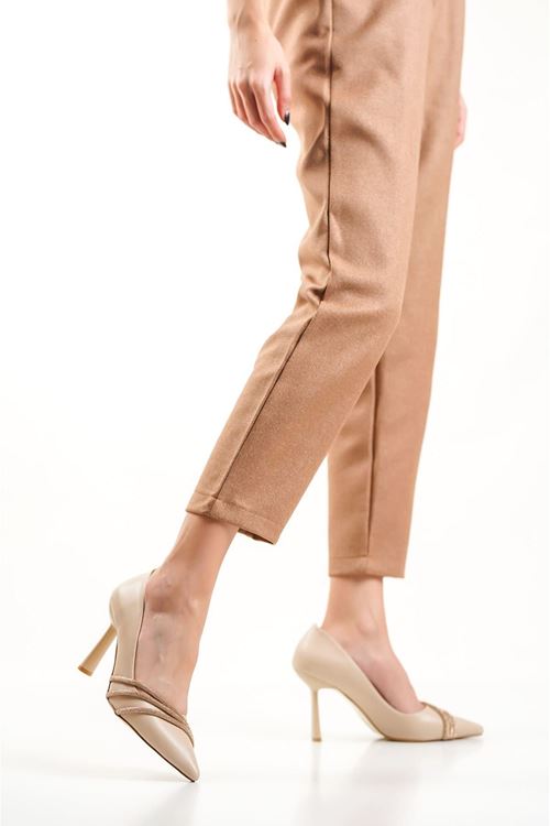 Sonya Nude Taşlı Kadın Ayakkabı